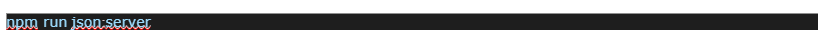 open terminal and run the json server image