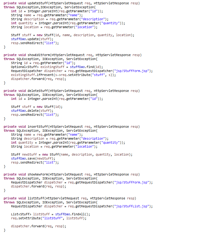 controller servlet class 2