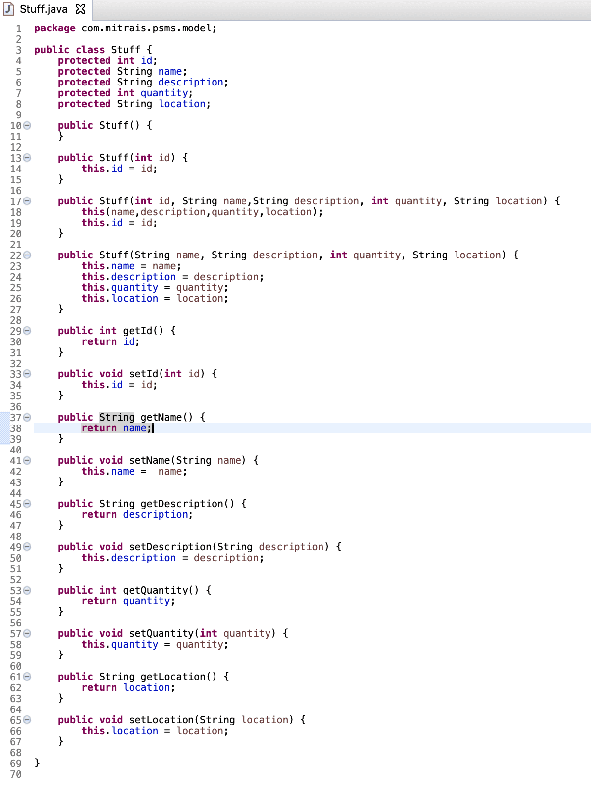 Stuff Java Image