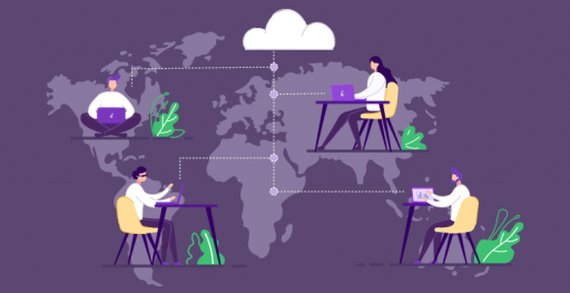 Agile Development in Distributed Team illustration