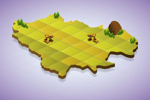 Mapping the Distribution of Material Quality in the Mining Area